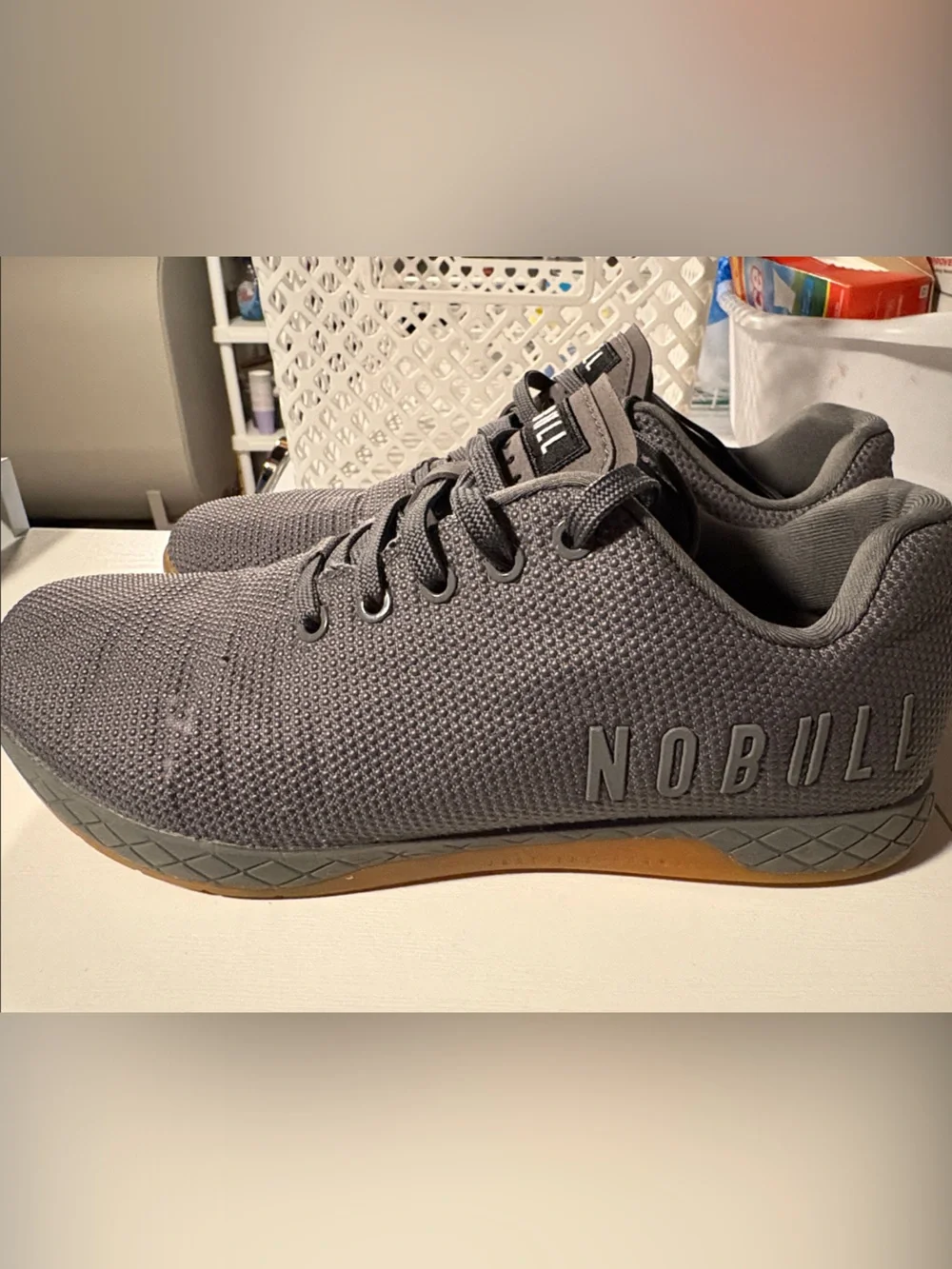NOBULL Men's Trainer - Charcoal Gray with Gum Sole